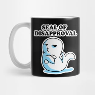 Funny Seal Of Disapproval Pun Mug